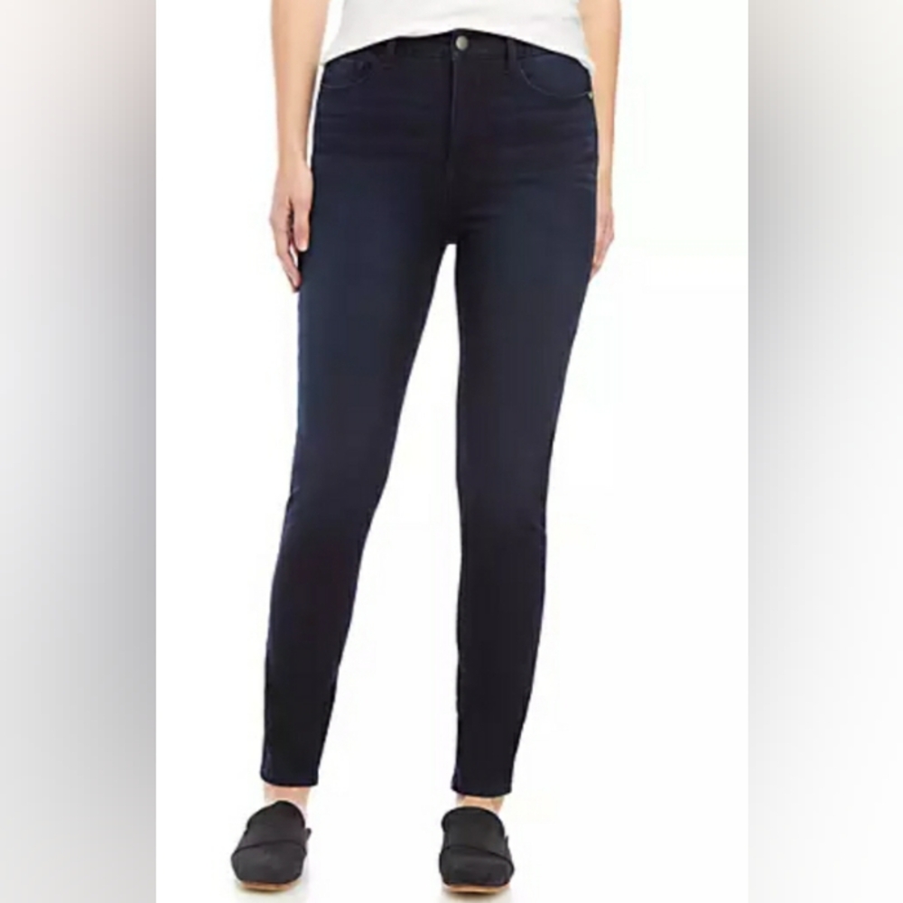 Kaari Blue Skinny Ankle Zip Jeans